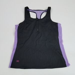 Ruby Ribbon Zip Front Sport Tank